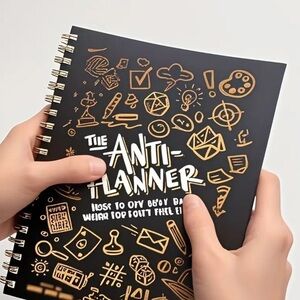 The Anti Planner motivational task organizer NEW binder book 300 color pages